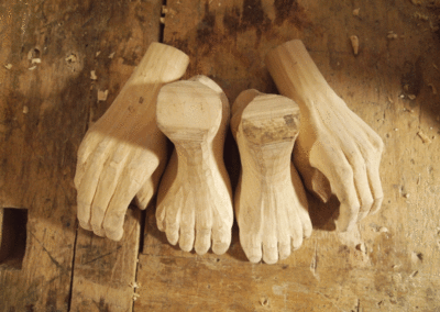 Bois sculpté pour marionnette